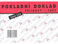 Pokladní doklad příjmový - copy, 50 x2 listy